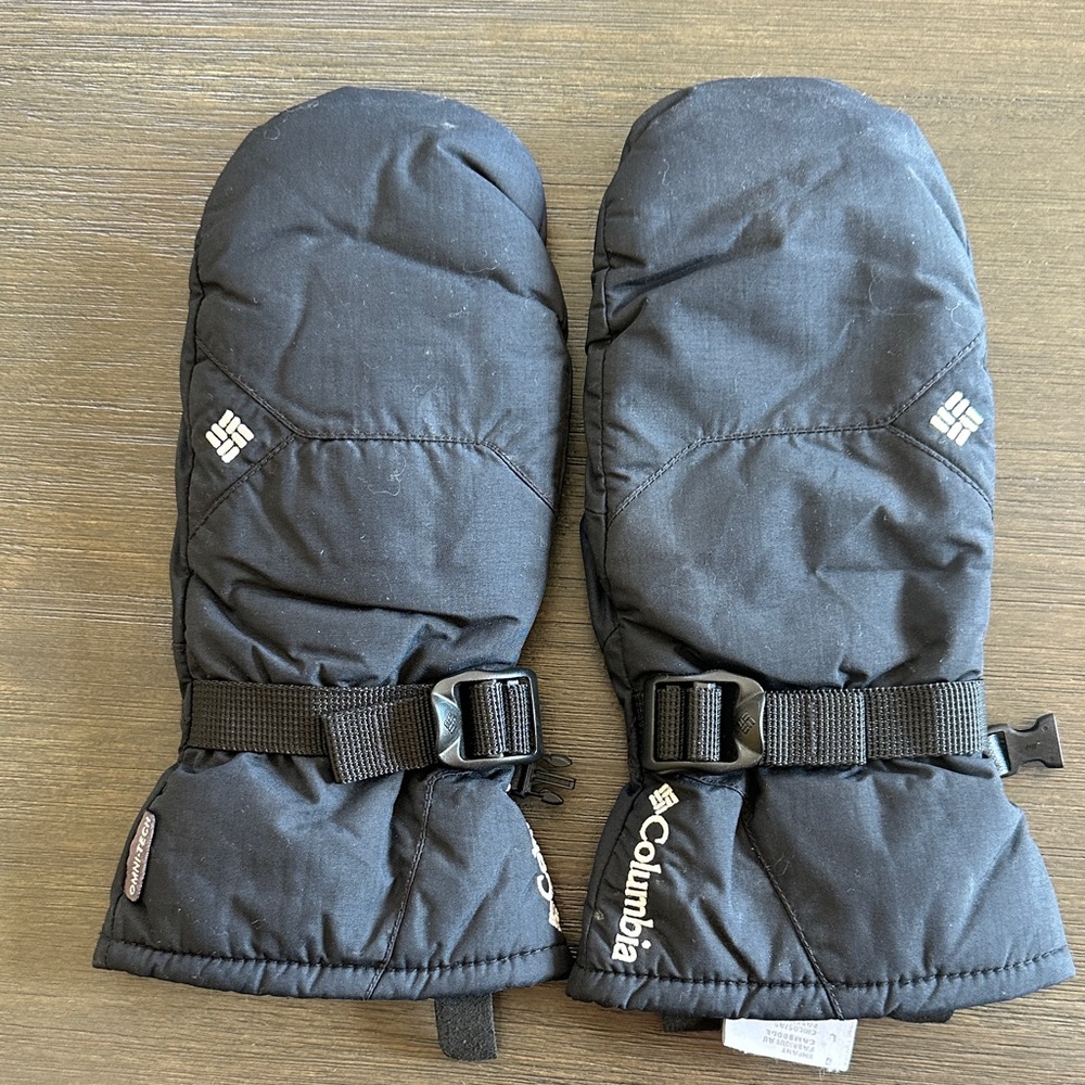 Columbia Kids Black Insulated Mittens